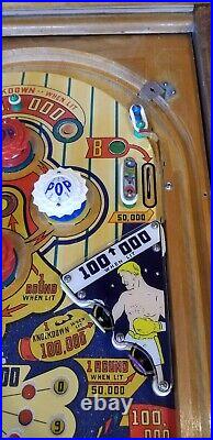 World Champ Woodrail Pinball Machine (Gottlieb) 1957 RESTORED