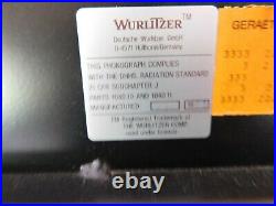 Wurlitzer rare black Onyx 1015 OMT cd bubbler jukebox looks and plays great