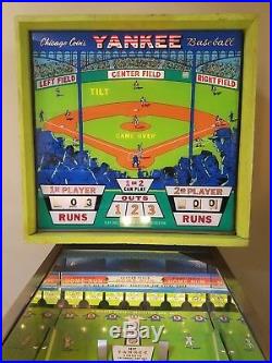 YANKEE BASEBALL CineMasterpieces 1969 VINTAGE PINBALL MACHINE GAME NY YANKEES