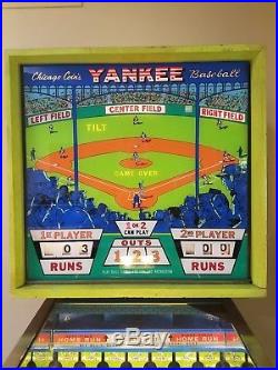 YANKEE BASEBALL CineMasterpieces 1969 VINTAGE PINBALL MACHINE GAME NY YANKEES