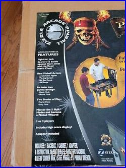 Zizzle Pirates of The Caribbean Arcade Pinball (3/4 Scale) NEW FACTORY SEALED